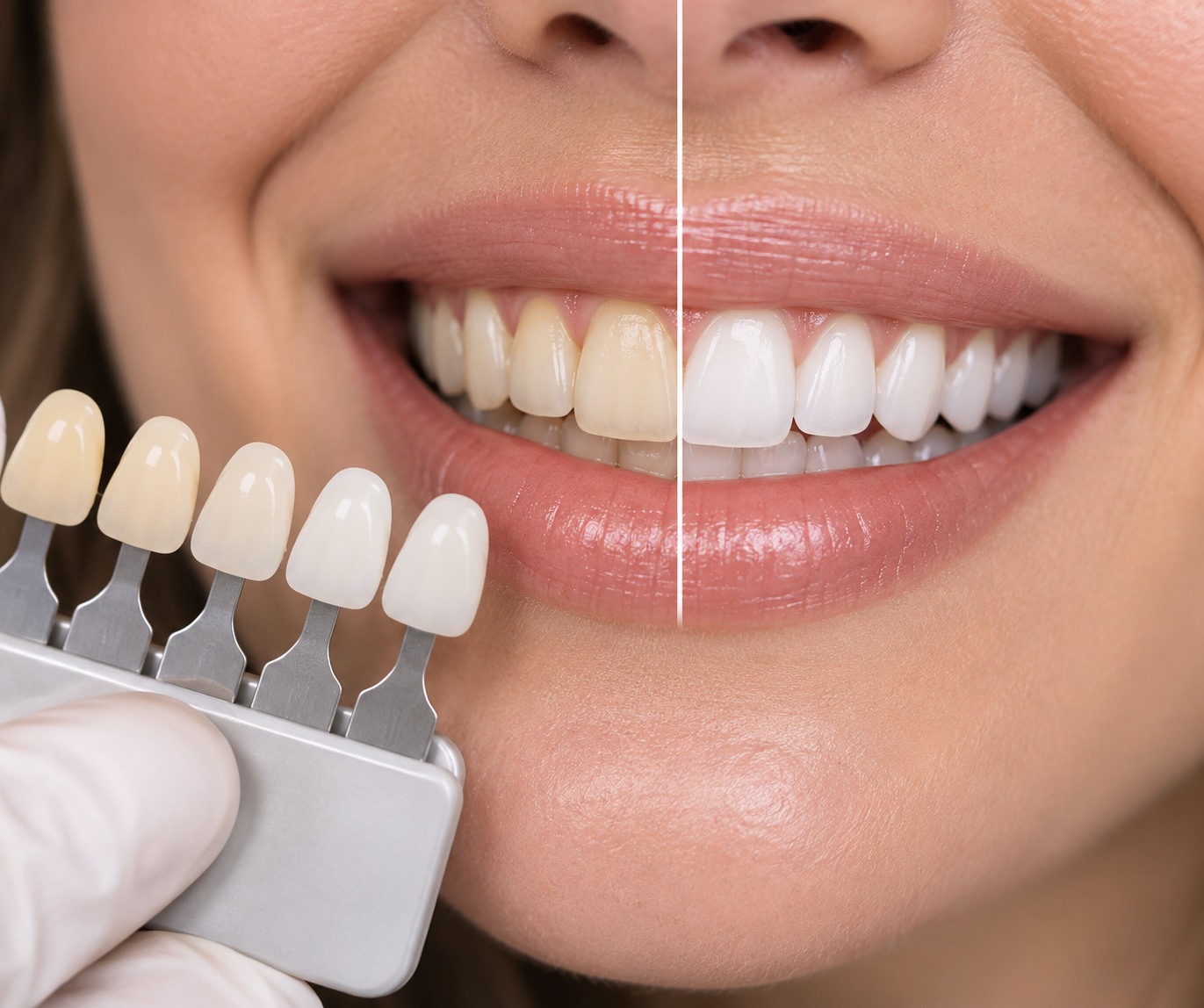 Sonrisa después de un tratamiento de aclaramiento dental